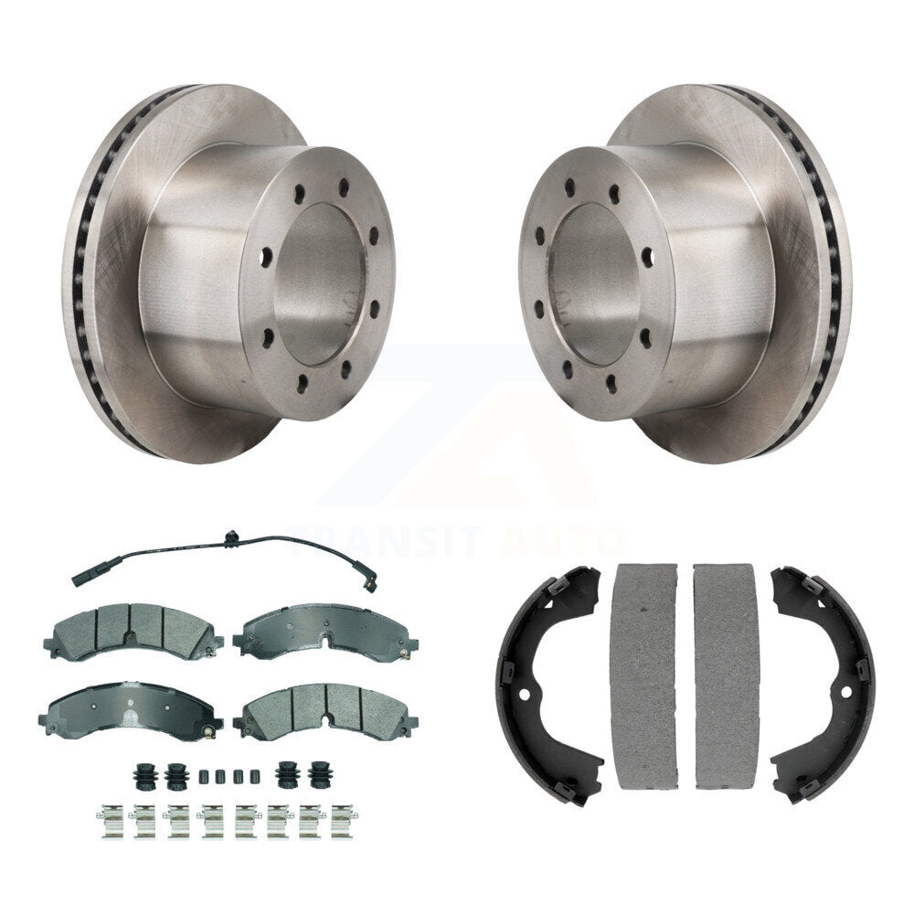 Kit de plaquettes semi-métalliques et de chaussures de stationnement pour disques arrière, pour GMC Sierra 3500 H