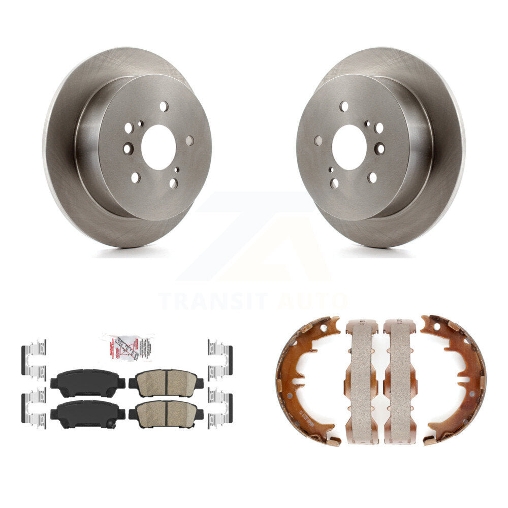 Kit de plaquettes en céramique et de chaussures de stationnement pour rotors de disque arrière, pour Toyota Sienna 2004 – 2010