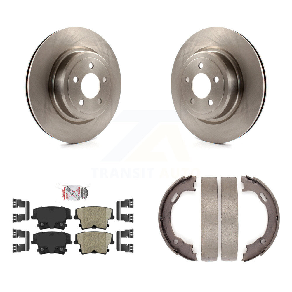 Kit de plaquettes en céramique et de freins de stationnement, Rotors à disque arrière, pour Dodge Charger Magnu