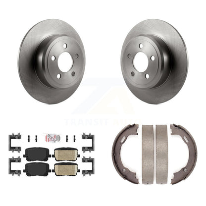 Kit de plaquettes en céramique et de patins de frein de stationnement, Rotors à disque arrière pour Dodge Charger
