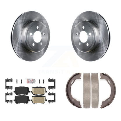 Kit de plaquettes en céramique et de patins de frein de stationnement, Rotors à disque arrière pour Dodge Charger
