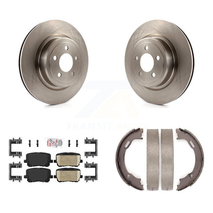 Kit de plaquettes en céramique et de patins de frein de stationnement, Rotors à disque arrière pour Dodge Charger