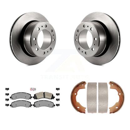Kit de plaquettes semi-métalliques et de patins de frein de stationnement pour disques arrière, pour Ram 3500