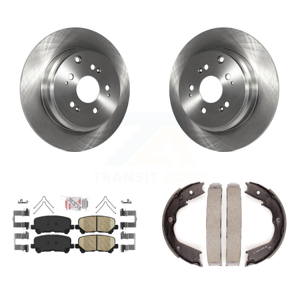 Kit de plaquettes en céramique et de chaussures de stationnement, Rotors à disque arrière, pour Honda Pilot Acura MDX ZDX