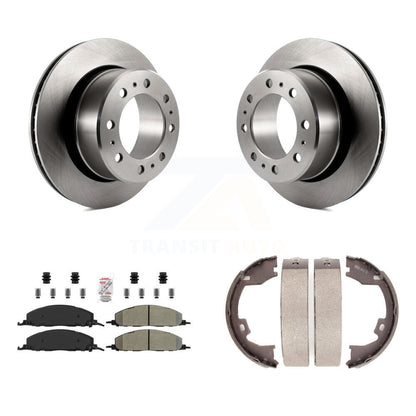 Kit de plaquettes semi-métalliques et de chaussures de stationnement pour Rotors à disque arrière, pour Ram 3500 2500 150