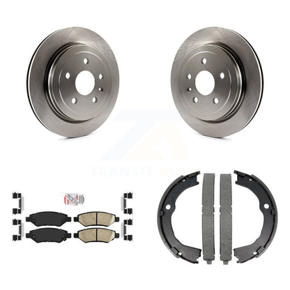 Kit de plaquettes en céramique et de chaussures de stationnement, Rotors à disque arrière, pour Chevrolet Camaro Cadillac