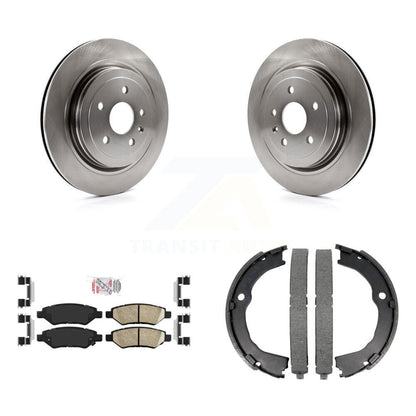 Kit de plaquettes en céramique et de patins de frein de stationnement, Rotors à disque arrière, pour Cadillac CTS