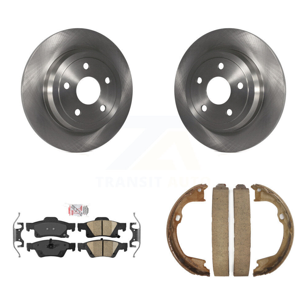 Kit de plaquettes en céramique et de chaussures de stationnement, Rotors à disque arrière, pour Dodge Durango Jeep Gran