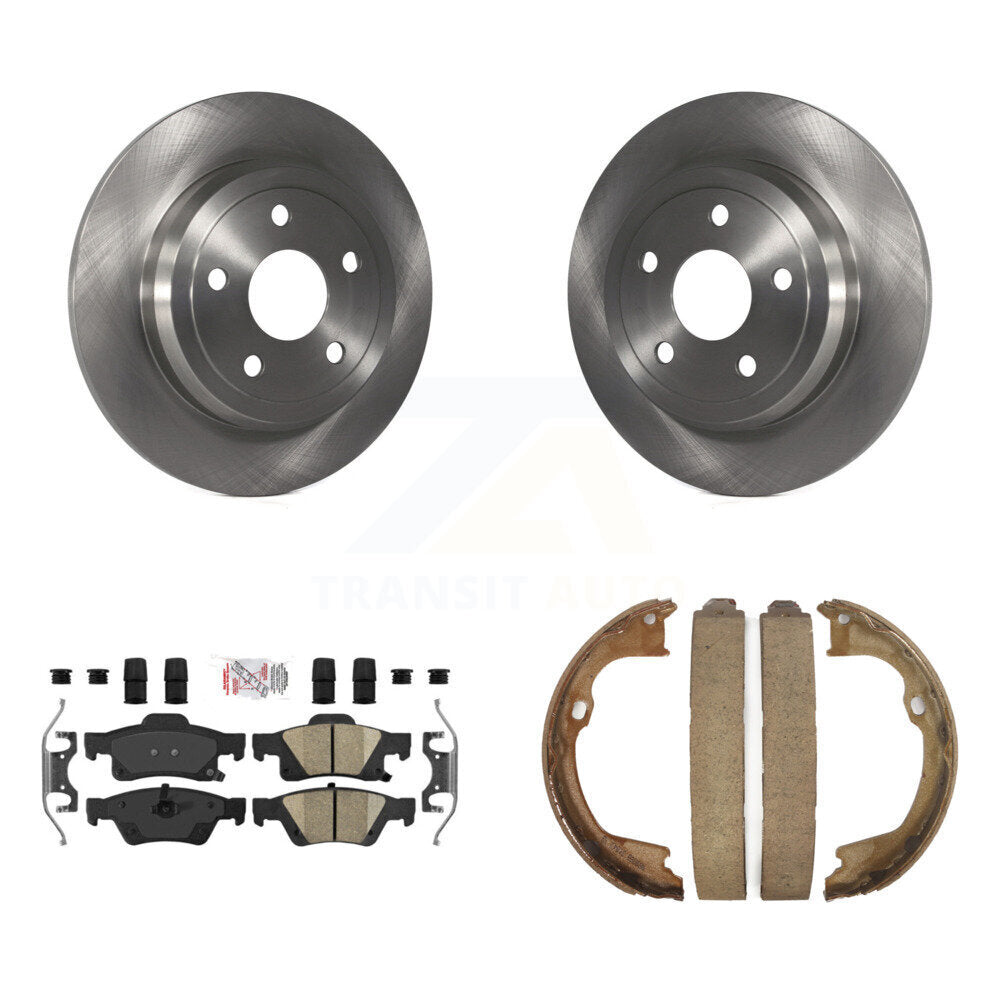 Kit de plaquettes en céramique et de chaussures de stationnement, Rotors à disque arrière, pour Dodge Durango Jeep Gran