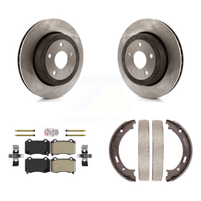 Kit de plaquettes semi-métalliques et de chaussures de stationnement pour rotors de disque arrière, pour Jeep Grand Cherokee