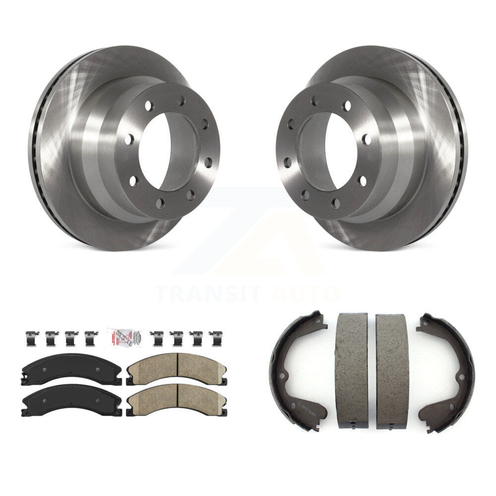 Kit de plaquettes en céramique et de chaussures de stationnement pour disques arrière, Rotors, pour Chevrolet Express 3500 GM