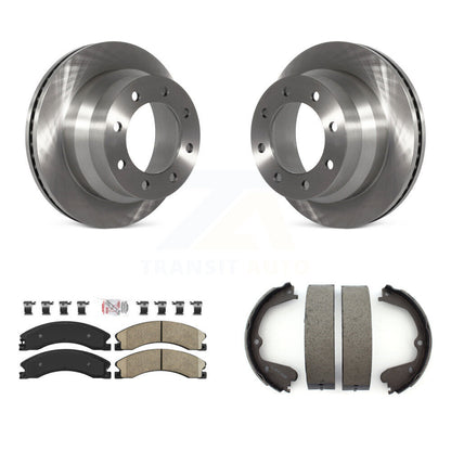 Kit de plaquettes en céramique et de chaussures de stationnement pour disques arrière, Rotors, pour Chevrolet Express 3500 GM
