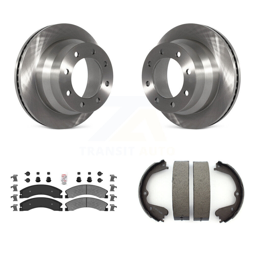 Kit de chaussures de stationnement avec disques semi-métalliques, Rotors à disque arrière, pour Chevrolet Express 350