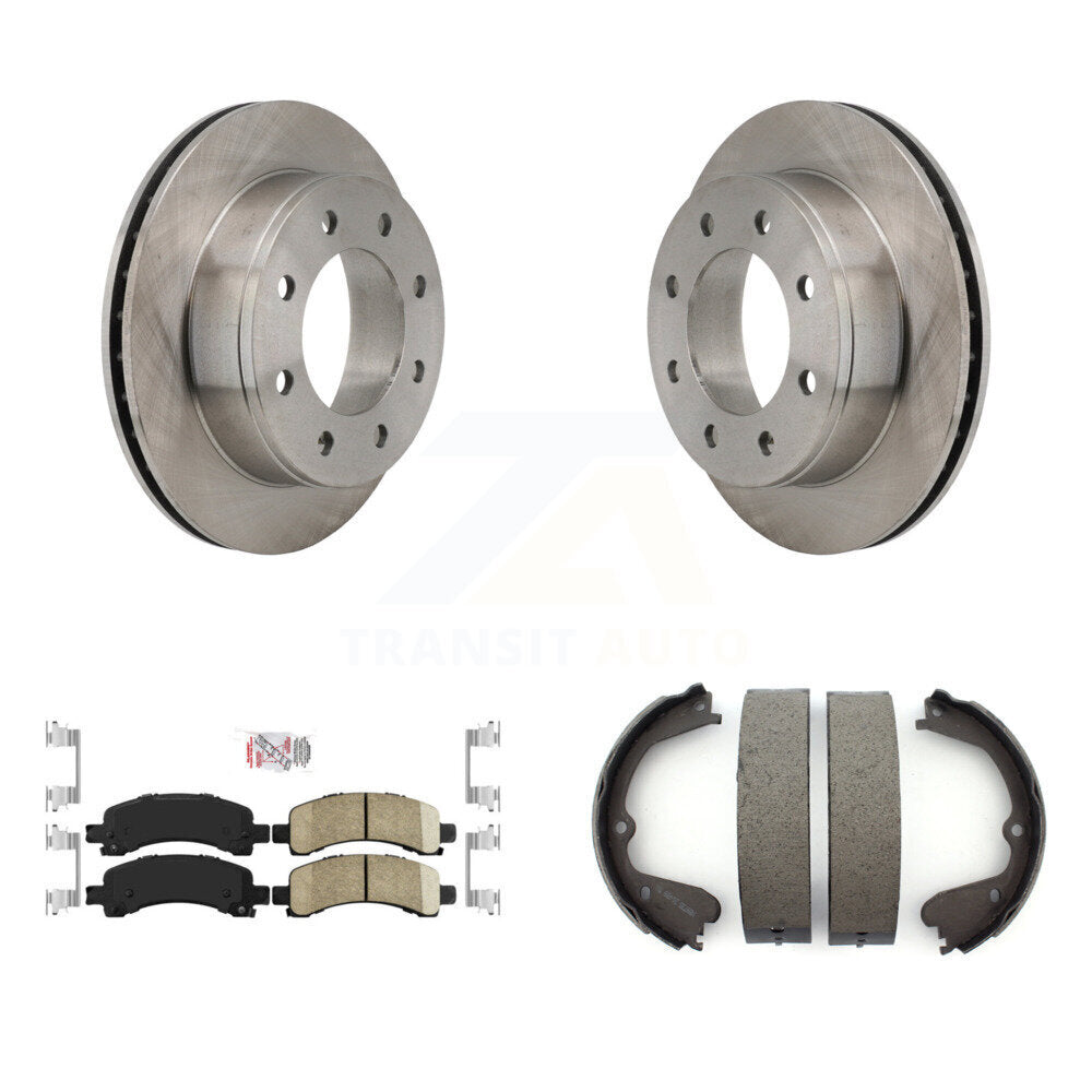 Kit de chaussures de stationnement avec plaquettes en céramique, Rotors à disque arrière, pour fourgon coupé GMC Savana 3500