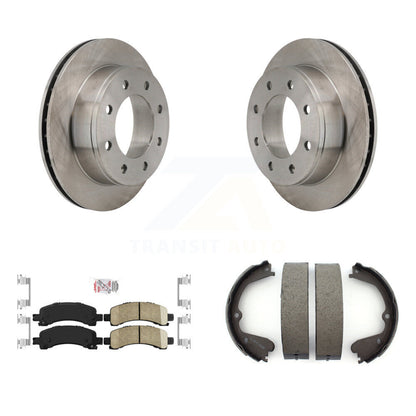 Kit de chaussures de stationnement avec plaquettes en céramique, Rotors à disque arrière, pour fourgon coupé GMC Savana 3500