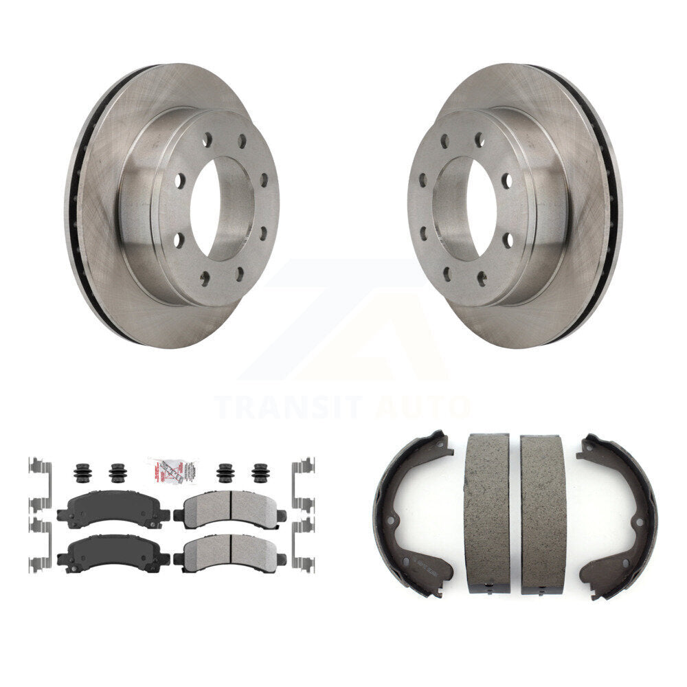 Kit de patins de frein de stationnement, Rotors à disque arrière, plaquettes semi-métalliques, pour GMC Savana 3500
