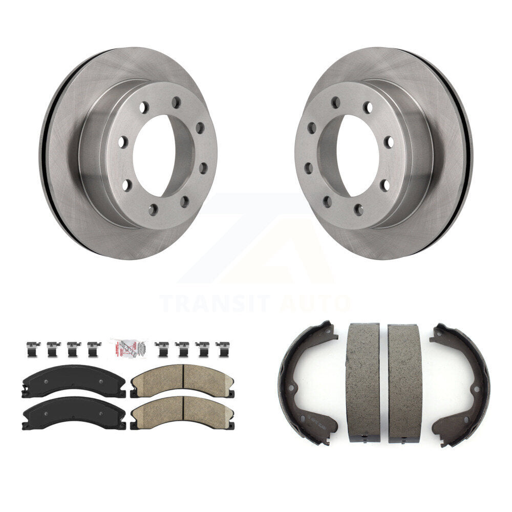 Kit de chaussures de frein de stationnement, Rotors à disque arrière, plaquettes en céramique, pour Chevrolet Express 450