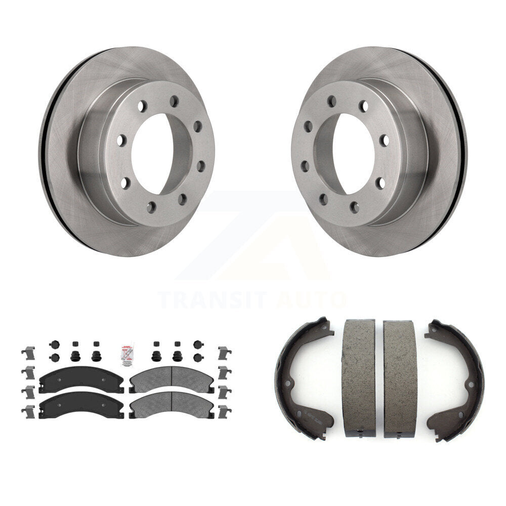 Kit de chaussures de stationnement avec disques semi-métalliques, Rotors à disque arrière, pour Chevrolet Express 450