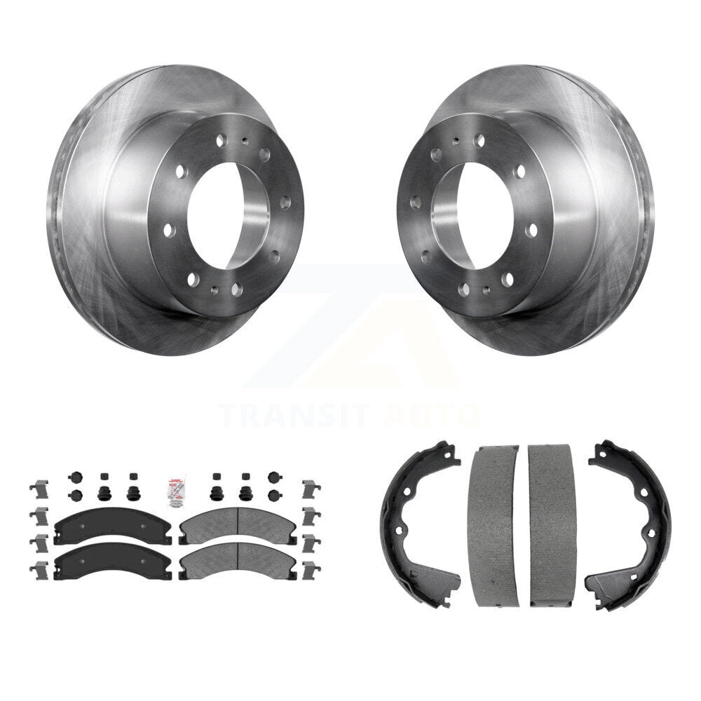 Kit de plaquettes semi-métalliques et de chaussures de stationnement pour disques arrière, pour GMC Sierra 2500 H