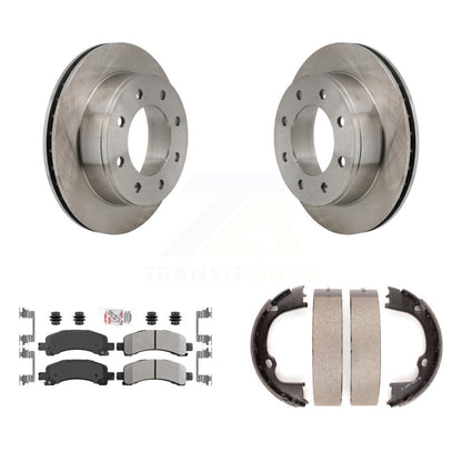 Kit de chaussures de stationnement avec disques semi-métalliques, Rotors à disque arrière, pour Chevrolet Express 250