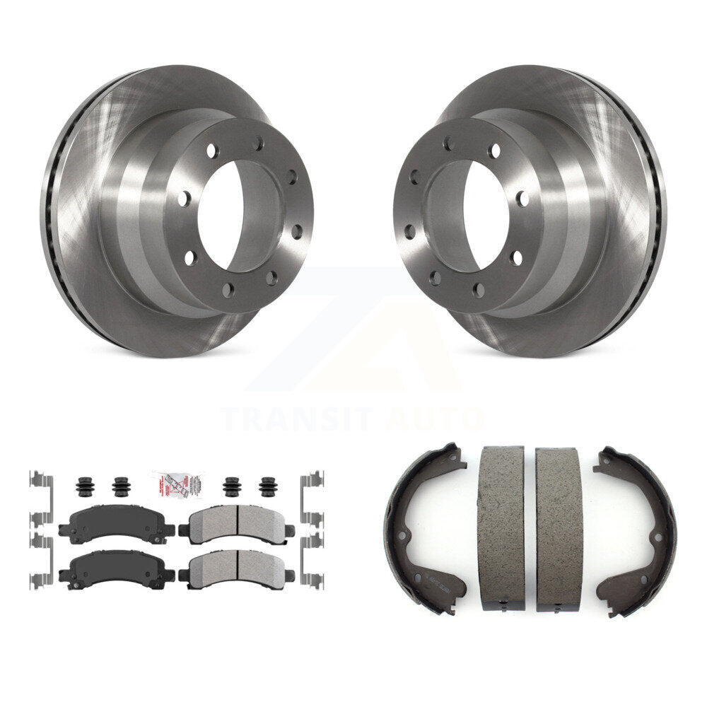 Kit de chaussures de stationnement avec disques semi-métalliques, Rotors à disque arrière, pour Chevrolet Express 450