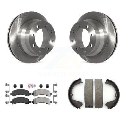 Kit de chaussures de stationnement avec disques semi-métalliques, Rotors à disque arrière, pour Chevrolet Express 450