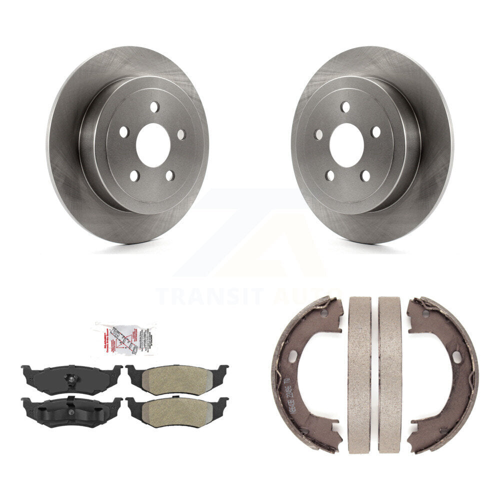 Kit de plaquettes semi-métalliques et de chaussures de stationnement pour rotors de disque arrière, pour Chrysler Sebring PT