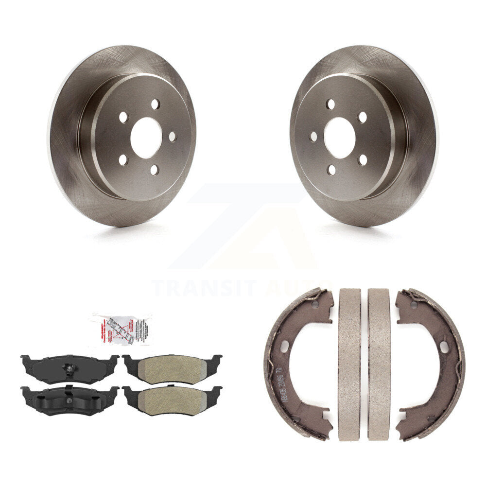 Kit de plaquettes semi-métalliques et de chaussures de stationnement pour rotors de disque arrière, pour Chrysler PT Cruiser