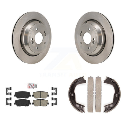 Kit de plaquettes en céramique et de chaussures de stationnement pour disques arrière, Rotors, pour Hyundai Equus 2011 – 2013