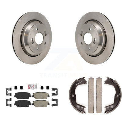 Kit de plaquettes en céramique et de chaussures de stationnement pour disques arrière, Rotors, pour Hyundai Equus 2011 – 2013