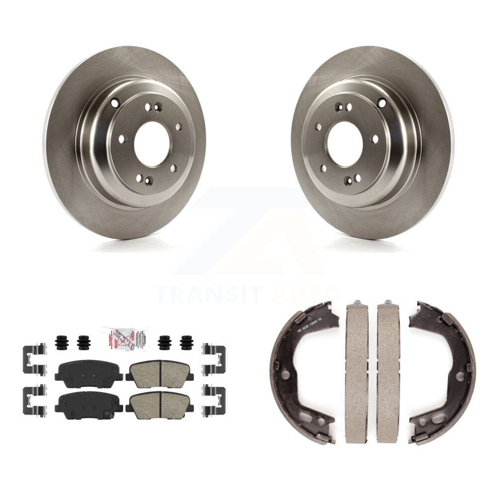 Kit de chaussures de frein de stationnement, Rotors à disque arrière, plaquettes en céramique, pour Hyundai Genesis Coupé