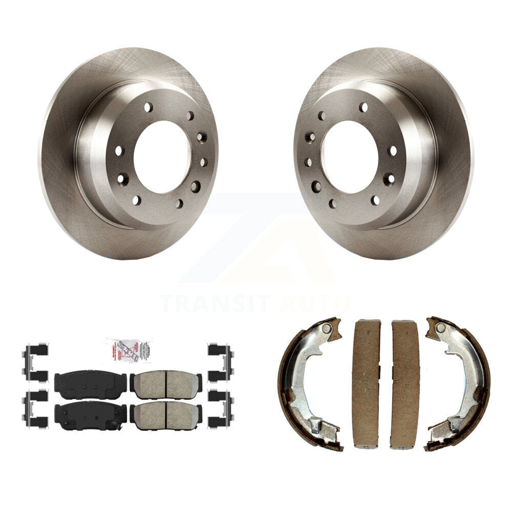 Kit de chaussures de stationnement à plaquettes semi-métalliques, Rotors à disque arrière, pour Hyundai Entourage Kia