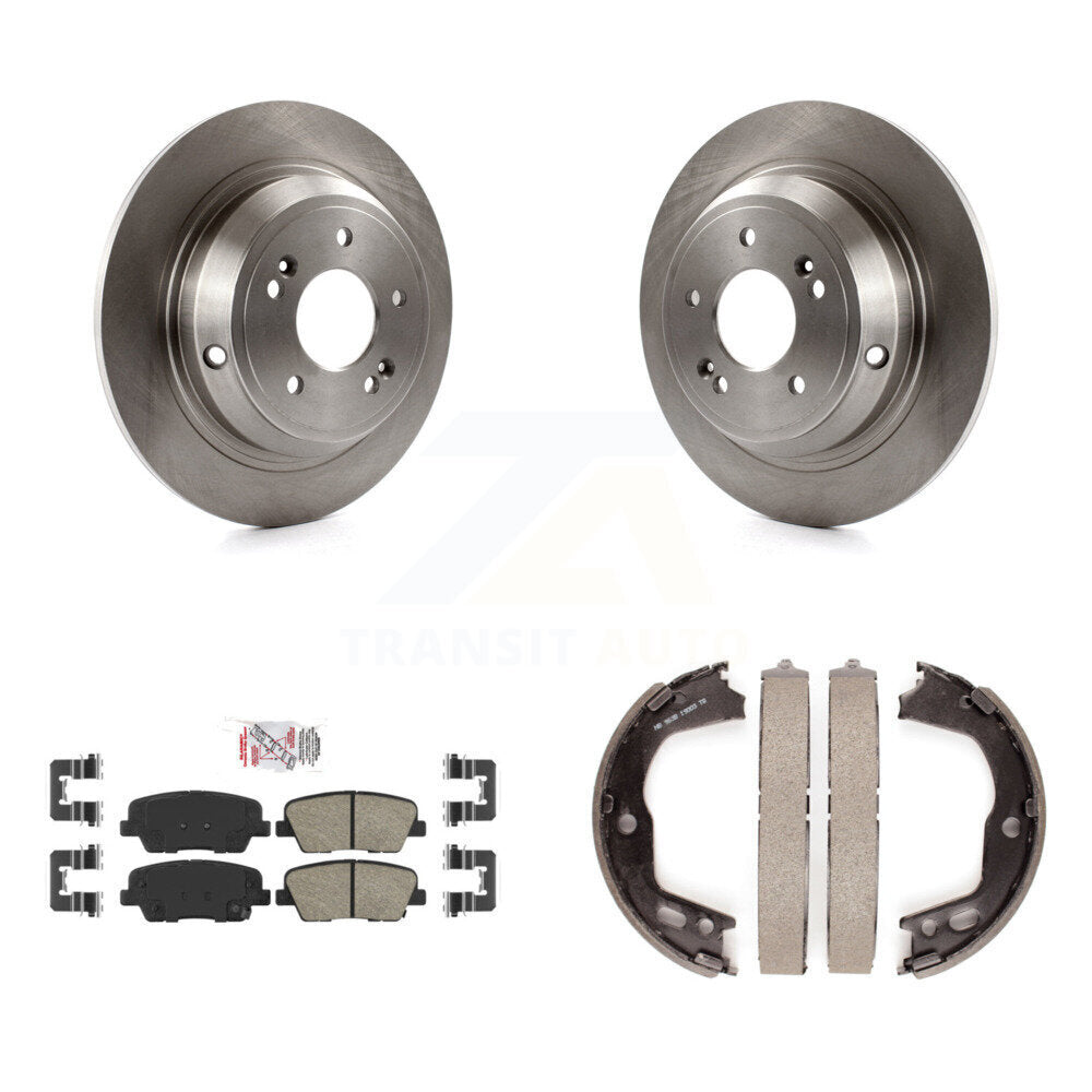 Kit de plaquettes en céramique et de freins de stationnement, Rotors à disque arrière, pour Hyundai Genesis
