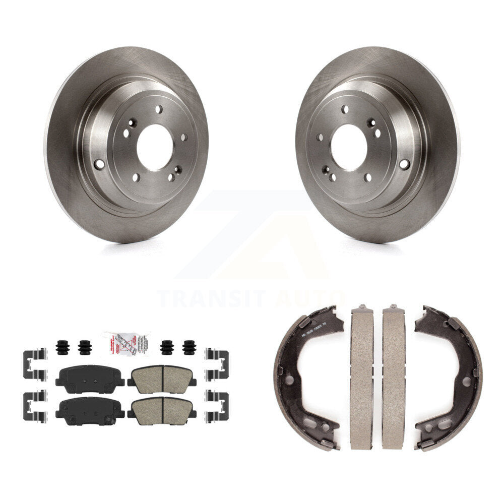 Kit de plaquettes en céramique et de freins de stationnement, Rotors à disque arrière, pour Hyundai Genesis