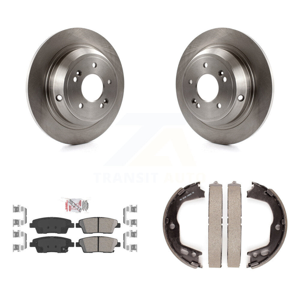 Kit de plaquettes en céramique et de freins de stationnement, Rotors à disque arrière, pour Hyundai Genesis