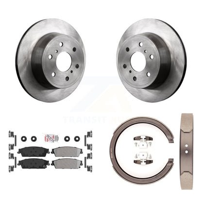 Kit de plaquettes semi-métalliques et de chaussures de stationnement, Rotors à disque arrière, pour Chevrolet GMC Sierr