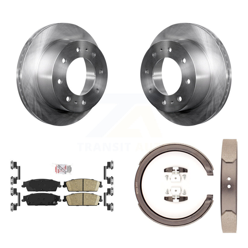 Kit de plaquettes en céramique et de chaussures de stationnement pour Rotors à disque arrière, pour Chevrolet Silverado 150