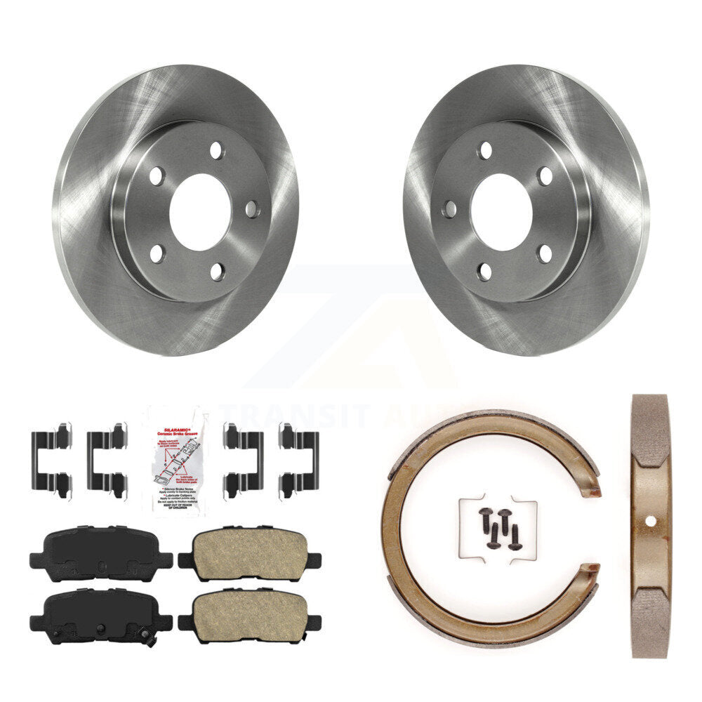 Kit de plaquettes en céramique et de freins de stationnement, Rotors à disque arrière, pour Chevrolet Impala