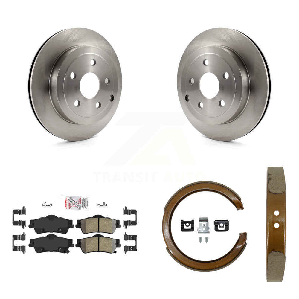 Kit de chaussures de stationnement à plaquettes semi-métalliques, Rotors à disque arrière, pour Base Pontiac G8 08-09