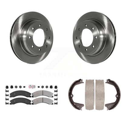 Kit de plaquettes semi-métalliques et de chaussures de stationnement pour rotors de disque arrière, pour Nissan NV2500 NV350