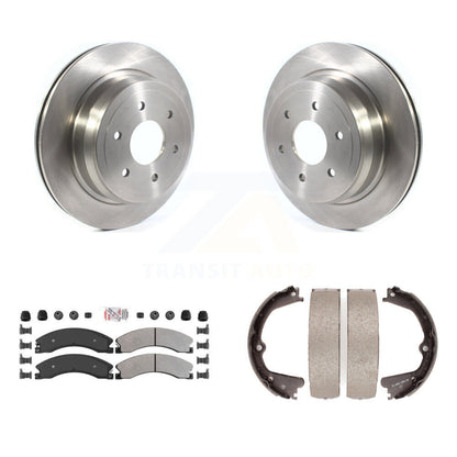 Kit de chaussures de stationnement avec disques semi-métalliques, Rotors à disque arrière, pour Nissan TITAN XD 16-19