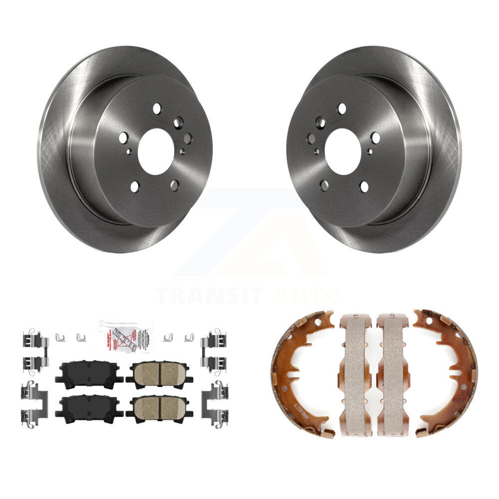 Kit de plaquettes en céramique et de chaussures de stationnement, Rotors à disque arrière, pour Lexus RX350 Toyota RX33