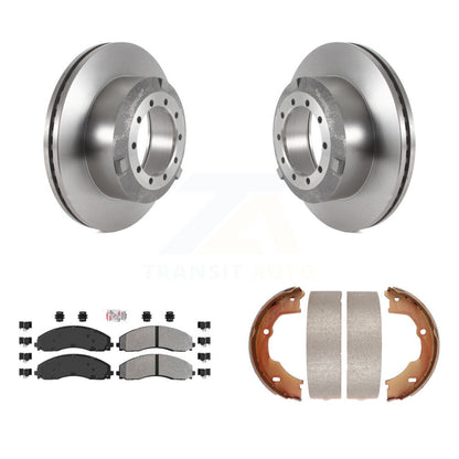 Kit de chaussures de stationnement avec plaquettes semi-métalliques, Rotors à disque arrière, pour Ford F-450 Super Duty
