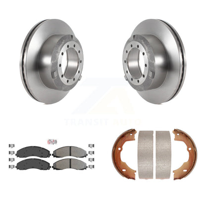Kit de chaussures de stationnement avec plaquettes semi-métalliques, Rotors à disque arrière, pour Ford F-450 Super Duty