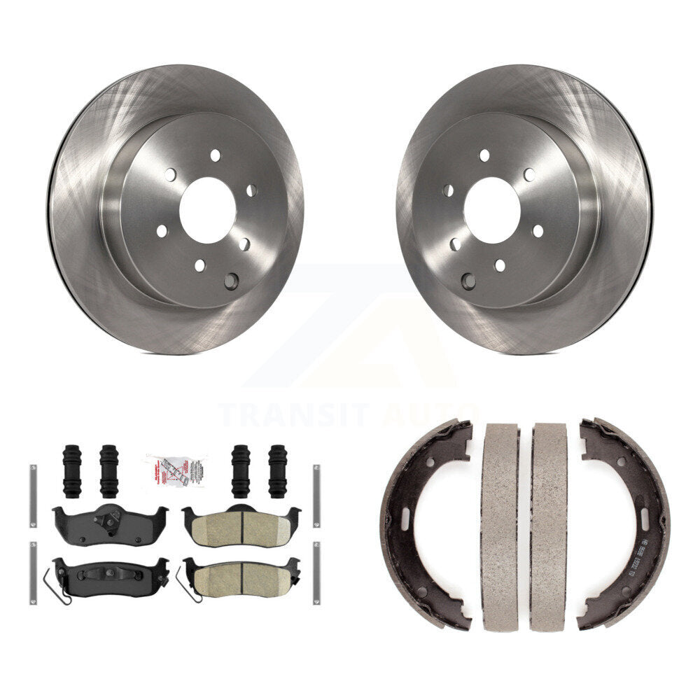 Kit de chaussures de stationnement avec plaquettes en céramique, Rotors à disque arrière, pour Nissan Pathfinder de 08 0