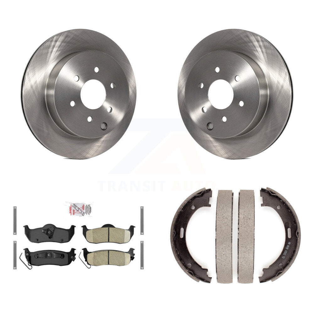 Kit de chaussures de stationnement avec plaquettes en céramique, Rotors à disque arrière, pour Nissan Pathfinder de 08 0