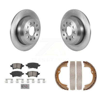 Kit de plaquettes en céramique et de patins de frein de stationnement, Rotors à disque arrière pour Jeep Wrangler