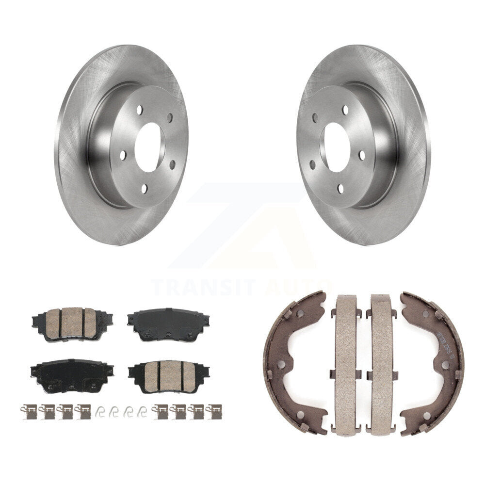 Kit de plaquettes en céramique et de patins de frein de stationnement, Rotors à disque arrière, pour Nissan Altima