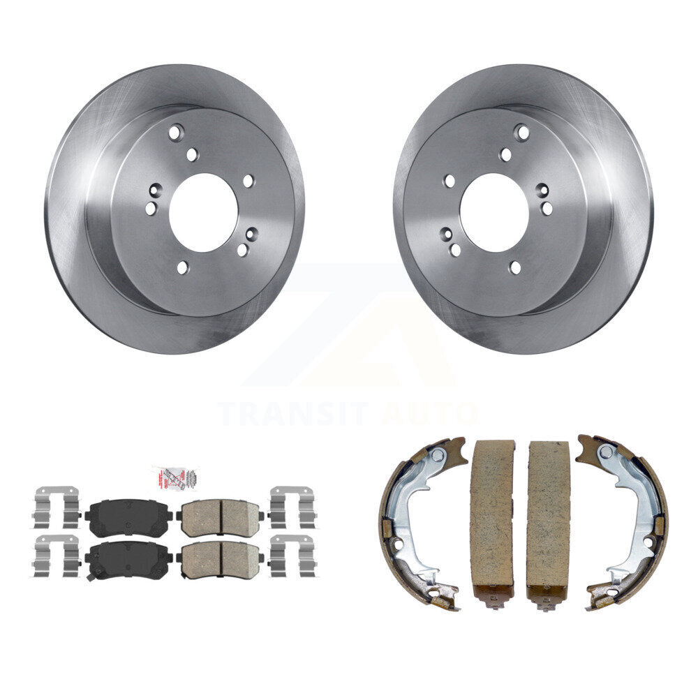 Kit de chaussures de stationnement avec plaquettes en céramique, Rotors à disque arrière, pour Hyundai Tucson Kia Sportage