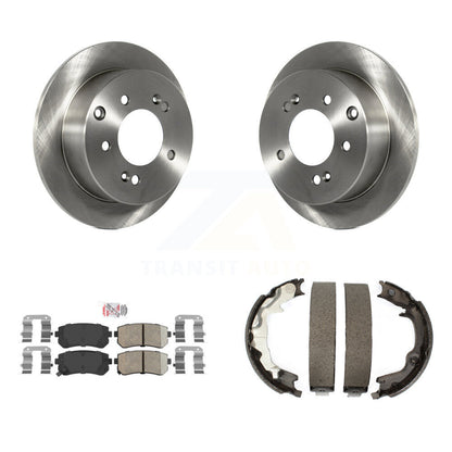 Kit de plaquettes en céramique et de chaussures de stationnement pour rotors de disque arrière, pour Kia Forte Kou 2010 – 2013